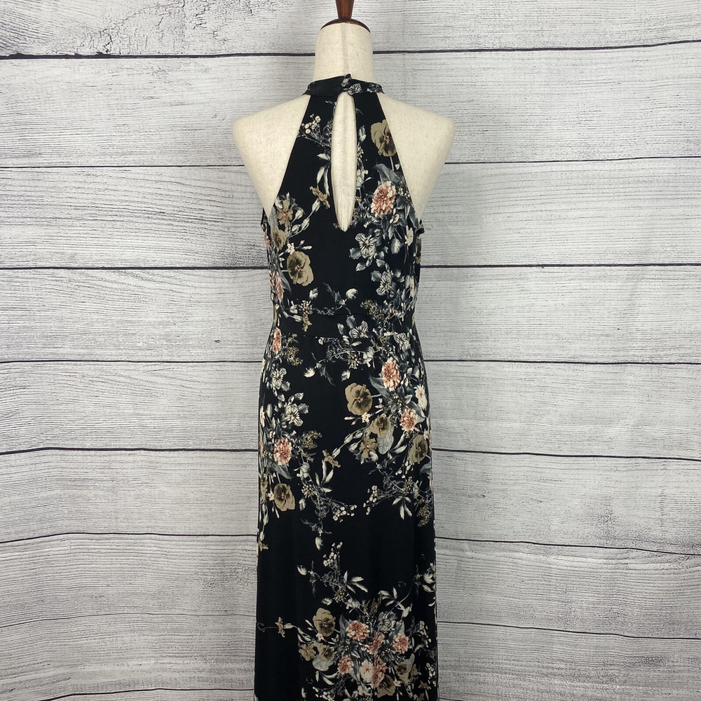 Veronica M Floral Keyhole Maxi Dress Vacation Summer Size Medium - Picture 3 of 6